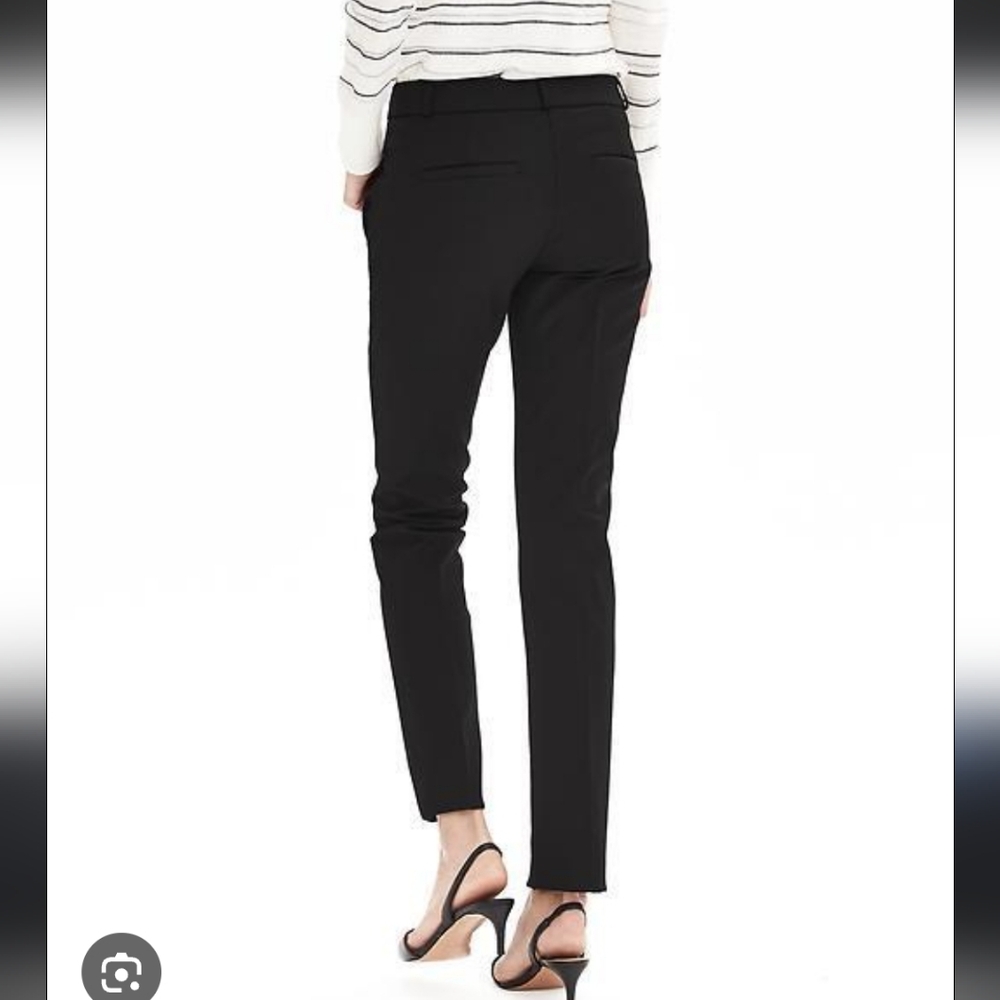 Banana Republic Women's Black Ryan Trouser Straight Leg Pants
